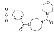 1-[3-(METHYLSULFONYL)BENZOYL]-4-(MORPHOLIN-4-YLCARBONYL)-1,4-DIAZEPANE Struktur