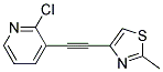 2-CHLORO-3-(2-METHYL-THIAZOL-4-YLETHYNYL)-PYRIDINE Struktur
