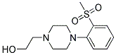 1-(2-Hydroxyethyl)-4-[2-(methylsulphonyl)phenyl]piperazine Struktur