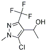 1-[5-Chloro-1-methyl-3-(trifluoromethyl)-1H-pyrazol-4-yl]ethan-1-ol Struktur