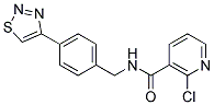 2-Chloro-N-[4-(1,2,3-thiadiazol-4-yl)benzyl]nicotinamide Struktur