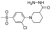 1-[2-Chloro-4-(methylsulphonyl)phenyl]piperidine-3-carbohydrazide Struktur