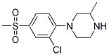 1-[2-Chloro-4-(methylsulphonyl)phenyl]-3-methylpiperazine Struktur