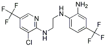 1-[3-Chloro-5-(trifluoromethyl)pyridin-2-ylamino]-2-[2-amino-4-(trifluoromethyl)anilino]ethane Struktur