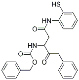 {1-[(2-MERCAPTO-PHENYLCARBAMOYL)-METHYL]-2-OXO-3-PHENYL-PROPYL}-CARBAMIC ACID BENZYL ESTER Struktur