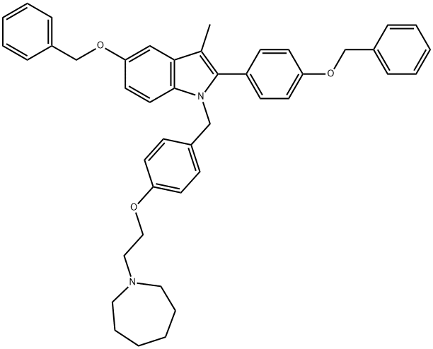 1-[4-(2-AZEPAN-1-YL-ETHOXY)-BENZYL]-5-BENZYLOXY-2-(4-BENZYLOXY-PHENYL)-3-METHYL-1H-INDOLE