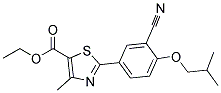 2-(3-CYANO-4-ISOBUTOXY-PHENYL)-4-METHYL-THIAZOLE-5-CARBOXYLIC ACID ETHYL ESTER Struktur