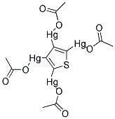 2,3,4,5-TETRAACETOXYMERCURITHIOPHENE Struktur