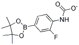 2-Fluoro-4-(4,4,5,5-Tetramethyl-1,3,2-Dioxaborolan-2-Yl)Phenylcarbamate Struktur