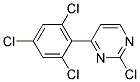 2-Chloro-4-(2,4,6-trichloro-phenyl)-pyrimidine Struktur