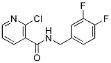 2-Chloro-N-(3,4-difluoro-benzyl)-nicotinamide Struktur