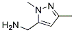1-(1,3-dimethyl-1H-pyrazol-5-yl)methanamine Struktur