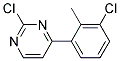 2-Chloro-4-(3-chloro-2-methyl-phenyl)-pyrimidine Struktur