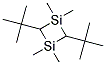 2,4-DI-TERT-BUTYL-1,1,3,3-TETRAMETHYL-1,3-DISILACYCLOBUTANE Struktur