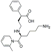 1-[N2((S)-CARBOXY)-3-PHENYLPROPYL]-L-LYSYL-L-PICOLINE Struktur