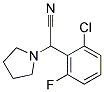 (2-CHLORO-6-FLUOROPHENYL)(PYRROLIDIN-1-YL)ACETONITRILE Struktur