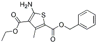 2-BENZYL 4-ETHYL 5-AMINO-3-METHYLTHIOPHENE-2,4-DICARBOXYLATE Struktur