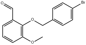 2-[(4-BROMOBENZYL)OXY]-3-METHOXYBENZALDEHYDE Struktur