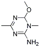 2-Amino(N-Methyl)-4-Methyl-6-Methoxy-1,3,5-Triazine Struktur