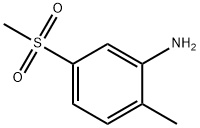 2-METHYL-5-(METHYLSULFONYL)ANILINE
 Struktur