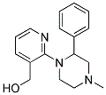 1-(3-Hydroxymethyl pyridyl-2)-2-phenyl-4-methylpiperazine Struktur