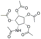 (1A,2A,3A,4A,5A)-5-ACETAMIDO-1,2,3,4-CYCLOPENTANETETRAYLTETRAACETATE Struktur