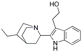 (1S-(1A,2A,4A,5B))-2-(5-ETHYL-1-AZABICYCLO(2.2.2)OCT-2-YL)-1H-INDOLE-3-ETHANOL Struktur