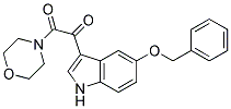 1-(5-BENZYLOXY-3-INDOLYL)-2-MORPHOLINOETHANEDIONE Struktur