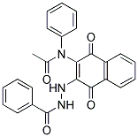 2'-(1,4-DIOXO-3-(N-PHENYLACETAMIDO)-1,4-DIHYDRO-2-NAPHTHYL)BENZOHYDRAZIDE Struktur