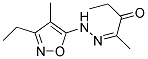 2,3-PENTANEDIONE2-MONO((3-ETHYL-4-METHYL-5-ISOXAZOLYL)HYDRAZONE) Struktur