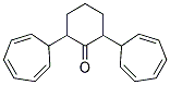 2,6-BIS(2,4,6-CYCLOHEPTATRIENYL)CYCLOHEXANONE Struktur