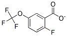 2-FLUORO-5-(TRIFLUOROMETHOXY)BENZOATE
 Struktur