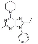 2-METHYL-9-PHENYL-6-(PIPERIDIN-1-YL)-8-PROPYL-9H-PURINE Struktur