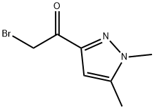 2-BROMO-1-(1,5-DIMETHYL-1H-PYRAZOL-3-YL)ETHANONE Struktur