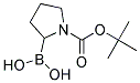 2-BORONO-1-PYRROLIDINECARBOXYLIC ACID 1-(1,1-DIMETHYLETHYL) ESTER Struktur