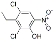 2,4-DICHLORO-6-NITRO-3-ETHYLPHENOL Struktur