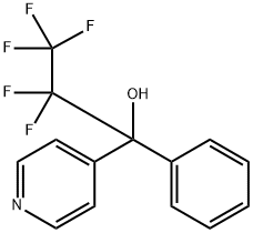 2,2,3,3,3-PENTAFLUORO-1-PHENYL-1-(PYRIDIN-4-YL)PROPAN-1-OL Struktur