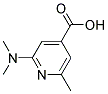 2-(DIMETHYLAMINO)-6-METHYL-4-PYRIDINECARBOXYLIC ACID Struktur