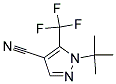 1-TERT-BUTYL-5-(TRIFLUOROMETHYL)-1H-PYRAZOLE-4-CARBONITRILE Struktur