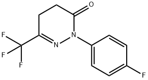 2-(4-FLUOROPHENYL)-6-(TRIFLUOROMETHYL)-4,5-DIHYDROPYRIDAZIN-3(2H)-ONE Struktur