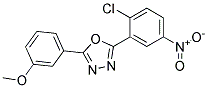 2-(2-CHLORO-5-NITROPHENYL)-5-(3-METHOXYPHENYL)-1,3,4-OXADIAZOLE, TECH Struktur