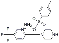 1-AMINO-2-PIPERAZINO-5-(TRIFLUOROMETHYL)PYRIDINIUM 4-METHYLBENZENE-1-SULFONATE, TECH Struktur