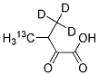 2-KETO-3-METHYL-D3-BUTYRIC ACID-4-13C Struktur