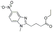 (1-METHYL-5-NITROBENZIMIDAZOLYL-2)-BUTANOIC ETHYL ESTER Struktur