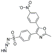 1-({4-[2-METHYL-5-(4-NITROPHENYL)-1,3-OXAZOL-4-YL]PHENYL}SULPHONYL)TRIAZA-1,2-DIEN-2-IUM Struktur