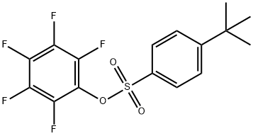 2,3,4,5,6-PENTAFLUOROPHENYL 4-(TERT-BUTYL)BENZENESULPHONATE Struktur