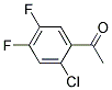 2'-CHLORO-4',5'-DIFLUOROACETOPHENON Struktur