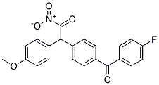 2-[4-(4-FLUOROBENZOYL)PHENYL]-2-(4-METHOXYPHENYL)ACETONITRIL Struktur