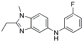 (2-ETHYL-1-METHYL-1H-BENZOIMIDAZOL-5-YL)-(3-FLUORO-PHENYL)-AMINE Struktur