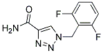 1-[(2,6-DIFLUOROPHENYL)METHYL]-1H-1,2,3-TRIAZOLE-4-CARBOXAMIDE Struktur